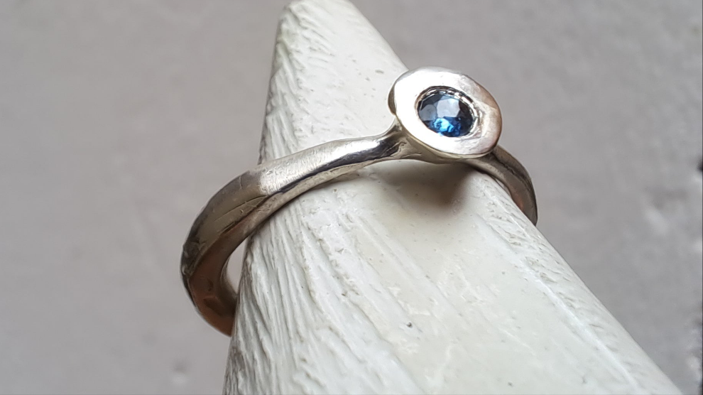 Zaffiro su Argento925 - Anello - No DRAMA