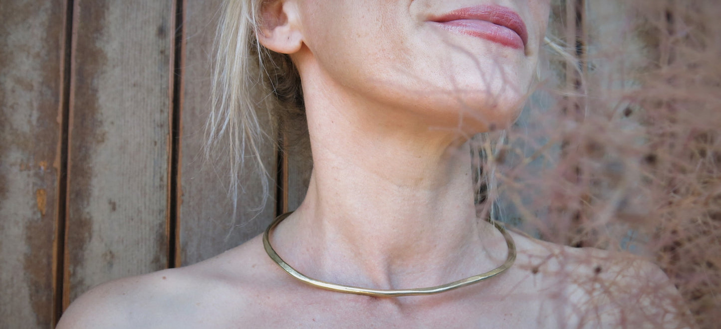 Collana in Ottone forgiata a mano