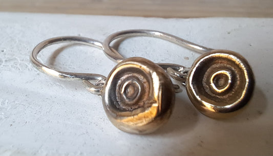 Orecchini Bronzo e Argento Nudi