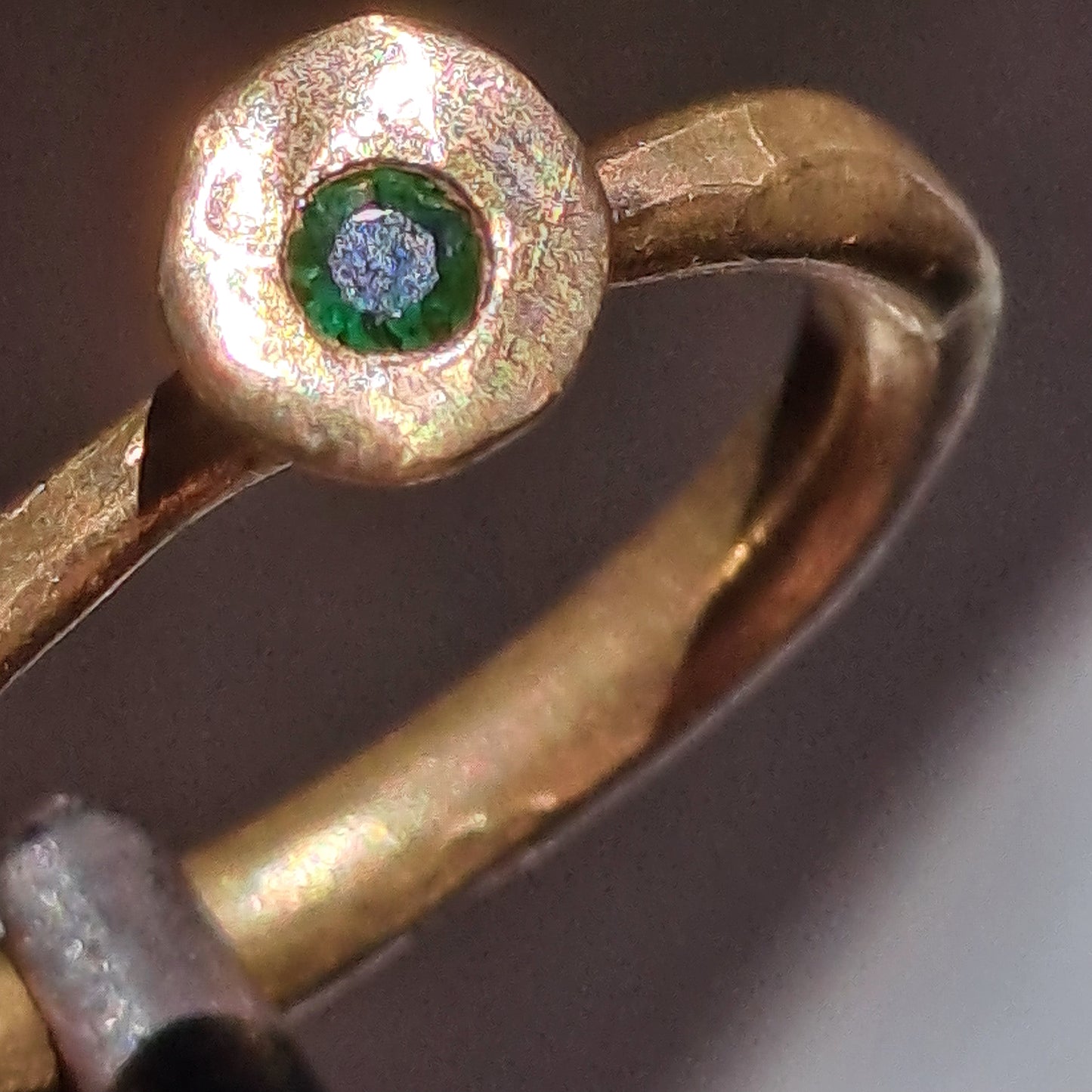 Smeraldo su Bronzo - Anello - No DRAMA -