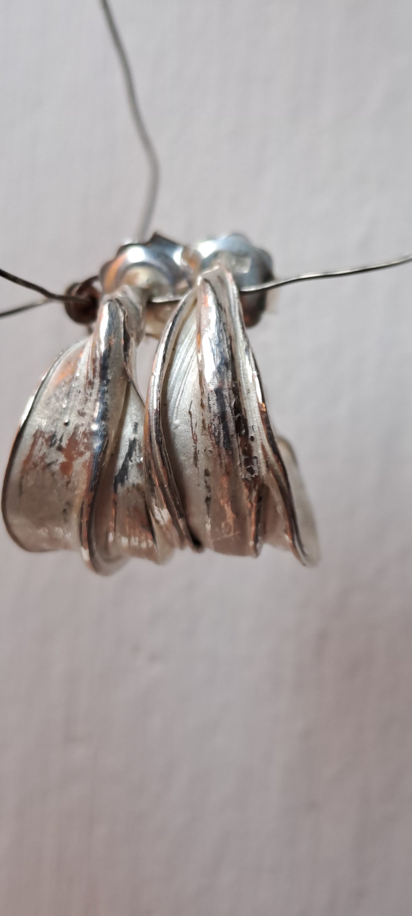 ANELLINE IN FOGLIA - FLUIDI MUTEVOLI in Argento925