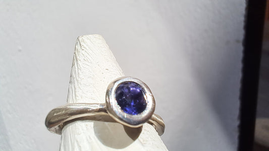 Iolite su Argento - Anello NO DRAMA