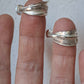 ANELLINE IN FOGLIA - FLUIDI MUTEVOLI in Argento925