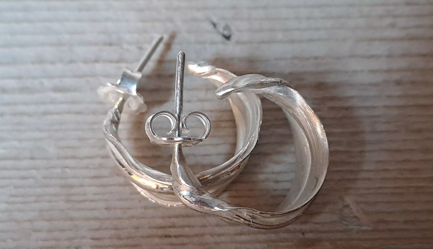 ANELLINE IN FOGLIA - FLUIDI MUTEVOLI in Argento925