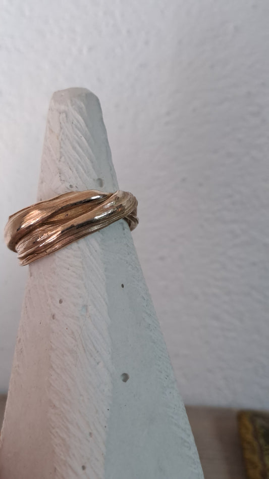 FLUIDI MUTEVOLI - anello in Bronzo misura 19